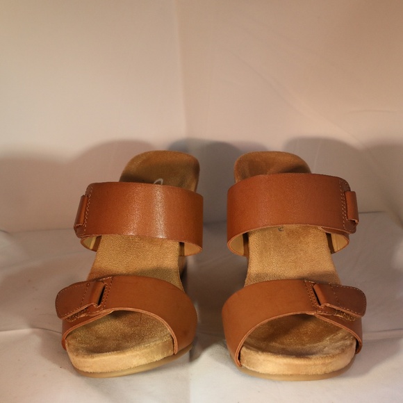 XSA Platform Sandal - Light Brown Leather - Size 37 - Picture 1 of 8